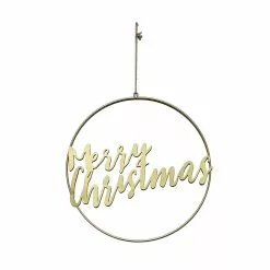 Wholesale ???? 16" Gold Merry ???? Christmas Form Wreath by Ashland® ❤️