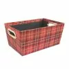 Cheapest ???? Small Red Plaid ???? Christmas Gift Bin by Ashland® ????