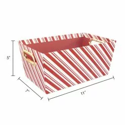 Wholesale ???? Small ???? Candy Cane Stripe Gift Bin by Ashland® ???? -Ashland Sales 10703903 3