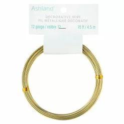 Wholesale ⌛ Gold Aluminum Decorative Wire by Ashland® ???? -Ashland Sales 10998213 30