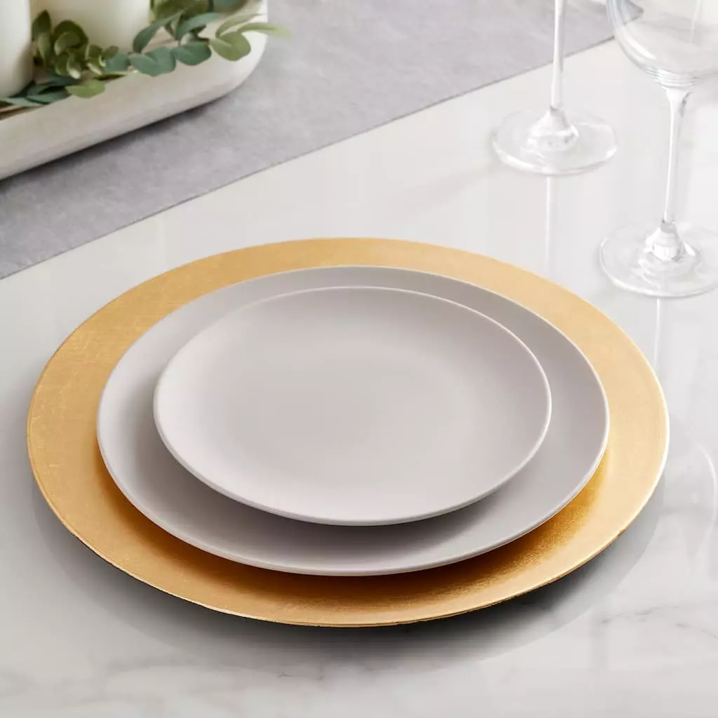 Wholesale ⌛ 12 Pack: Gold Charger by Ashland® ⌛ 4 Wholesale ⌛ 12 Pack: Gold Charger by Ashland® ⌛ - Image 2