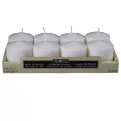 Buy ???? 12 Packs: 8 ct. (96 total) Basic Elements™ White Pillar Candles Value Pack by Ashland® ????