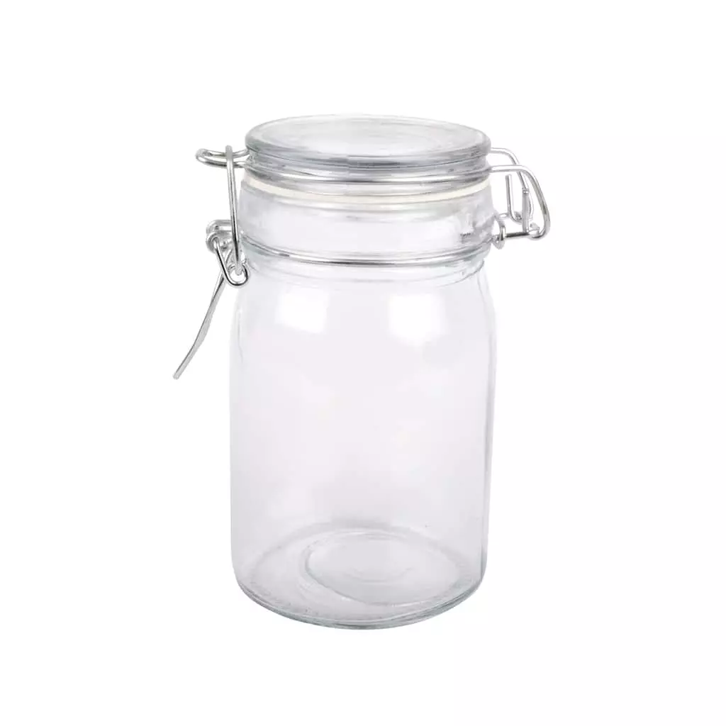 Budget ???? 12 Pack: Round Glass Jar with Latch by Ashland® ???? 3 Budget ???? 12 Pack: Round Glass Jar with Latch by Ashland® ????