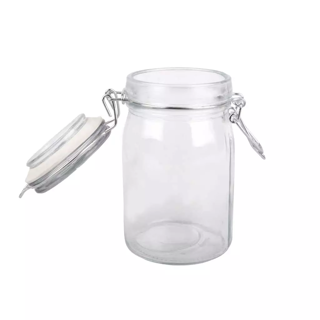 Budget ???? 12 Pack: Round Glass Jar with Latch by Ashland® ???? 5 Budget ???? 12 Pack: Round Glass Jar with Latch by Ashland® ???? - Image 3