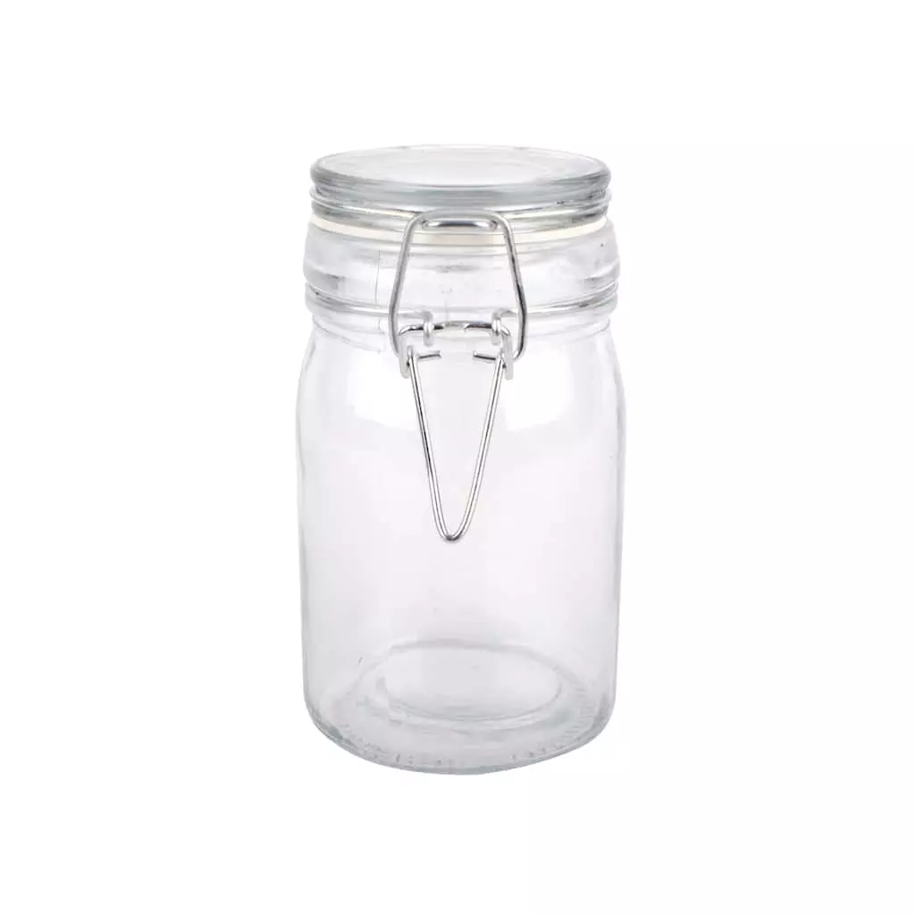 Budget ???? 12 Pack: Round Glass Jar with Latch by Ashland® ???? 6 Budget ???? 12 Pack: Round Glass Jar with Latch by Ashland® ???? - Image 4