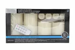 Best Sale ⌛ 12 Packs: 9 ct. (108 total) Basic Elements™ Ivory LED Candle Set with Remote by Ashland® ????