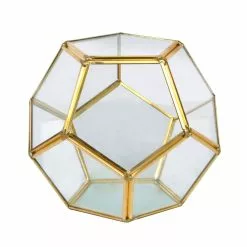 Buy ???? 12 Pack: 5.5" Gold Octagon Glass Terrarium By Ashland™ ⌛