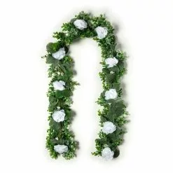 Outlet ???? 12 Pack: 6ft. White Rose Foliage Garland by Ashland® ???? -Ashland Sales MP627257 21