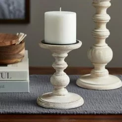 Best Pirce ✔️ 6 Pack: 6" Whitewashed Wood Carved Pillar Candle Holder by Ashland® ???? -Ashland Sales MP639294 20